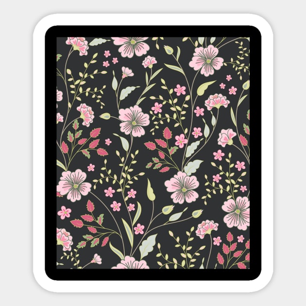 Floral Pattern Sticker by Liza Canida
